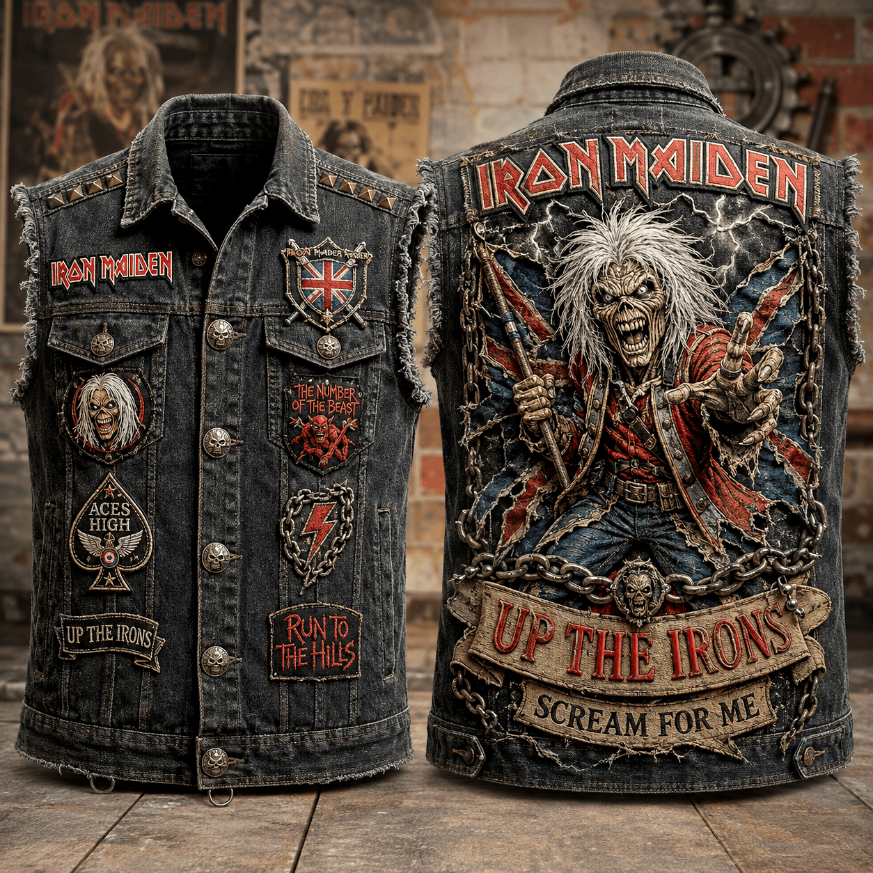 IMD PREMIUM DENIM VEST LNTH
