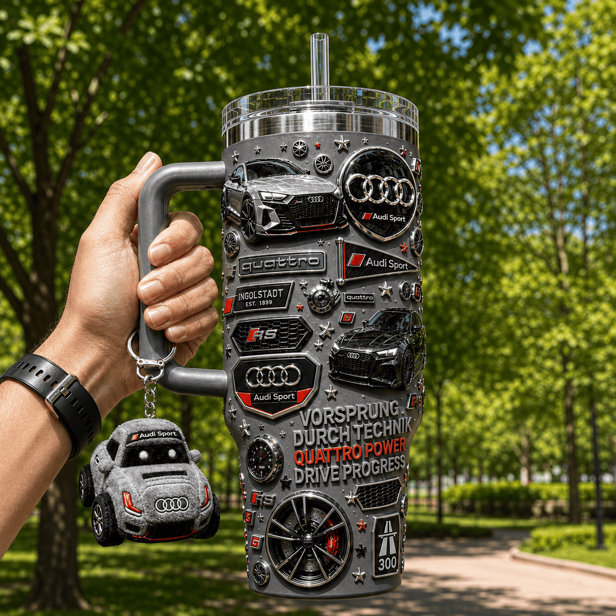 AUD 40oz Tumbler With Handle DNBN